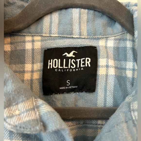 Hollister blue flannel size small - Picture 4 of 6